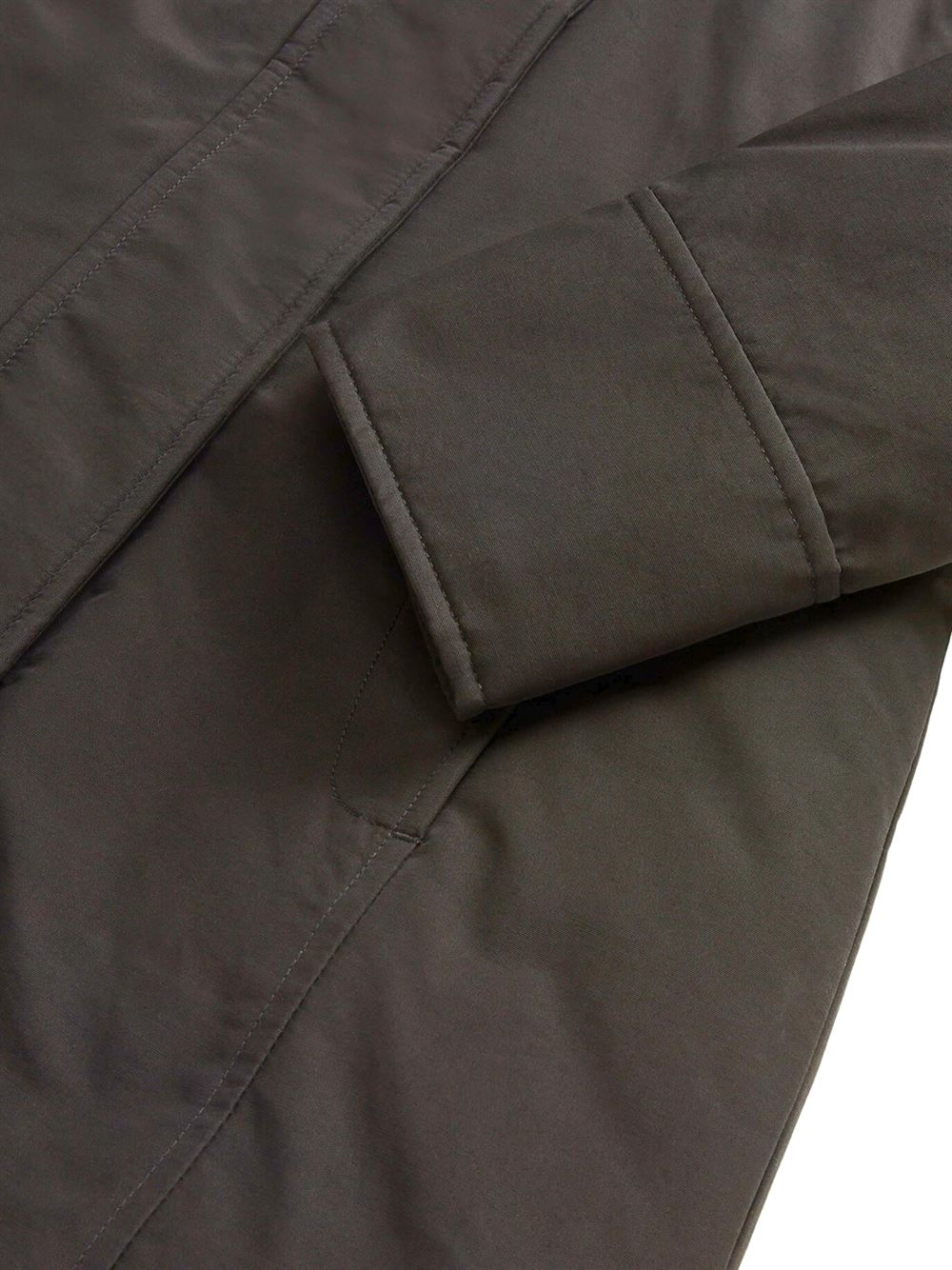 Woolrich Boulder Faux Fur Parka Jacket Black Detail