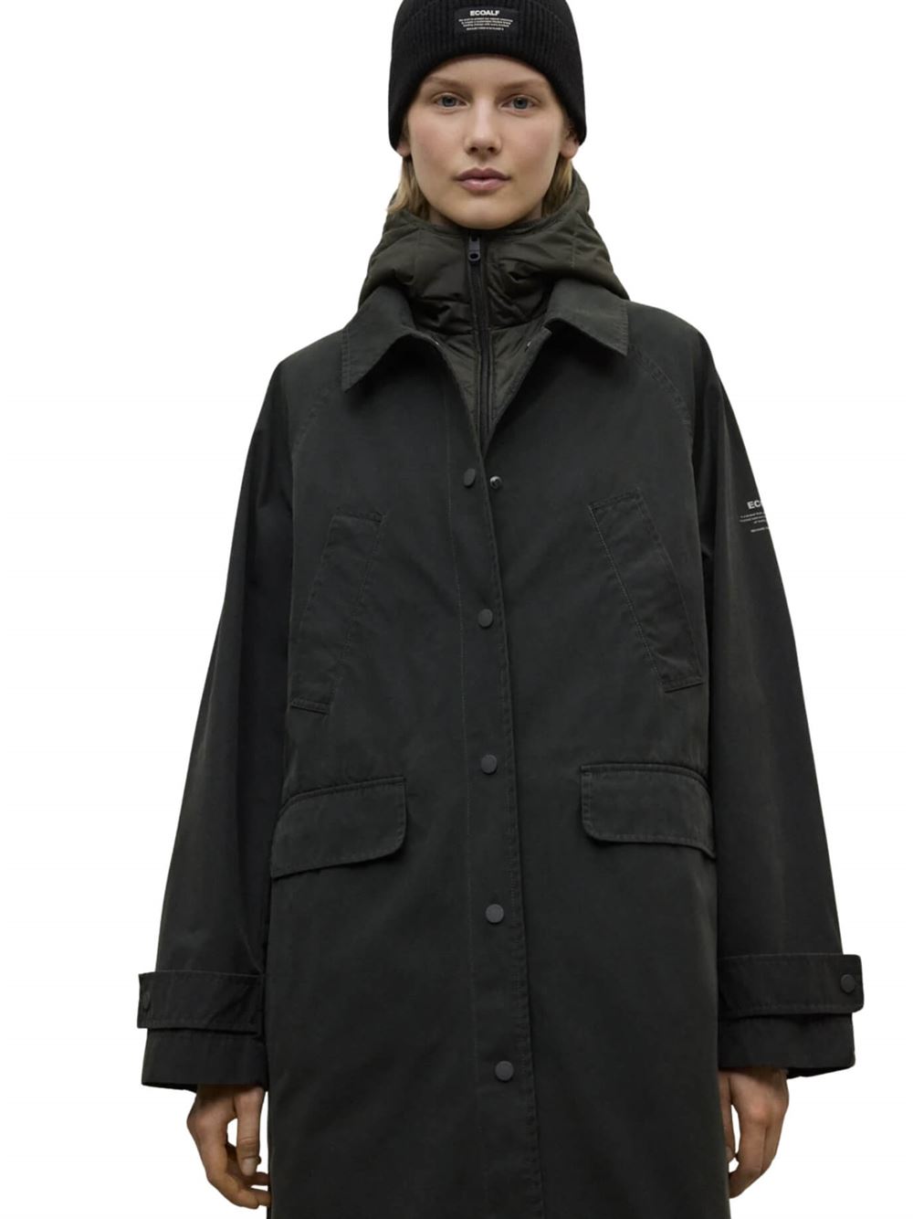 Ecoalf Giacca Hyden Scarabeo Scuro Frontale