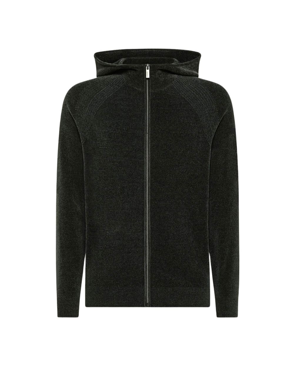 RRD Maglia Velvet Hood Zip Knit Verde Bosco