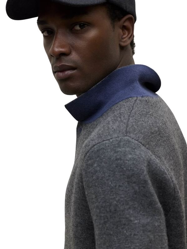 Ecoalf Moroto Knit Grey Melange Detail