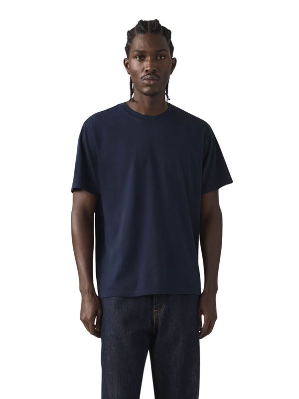 Levi's T-shirt Essential Blu Navy Frontale Intera