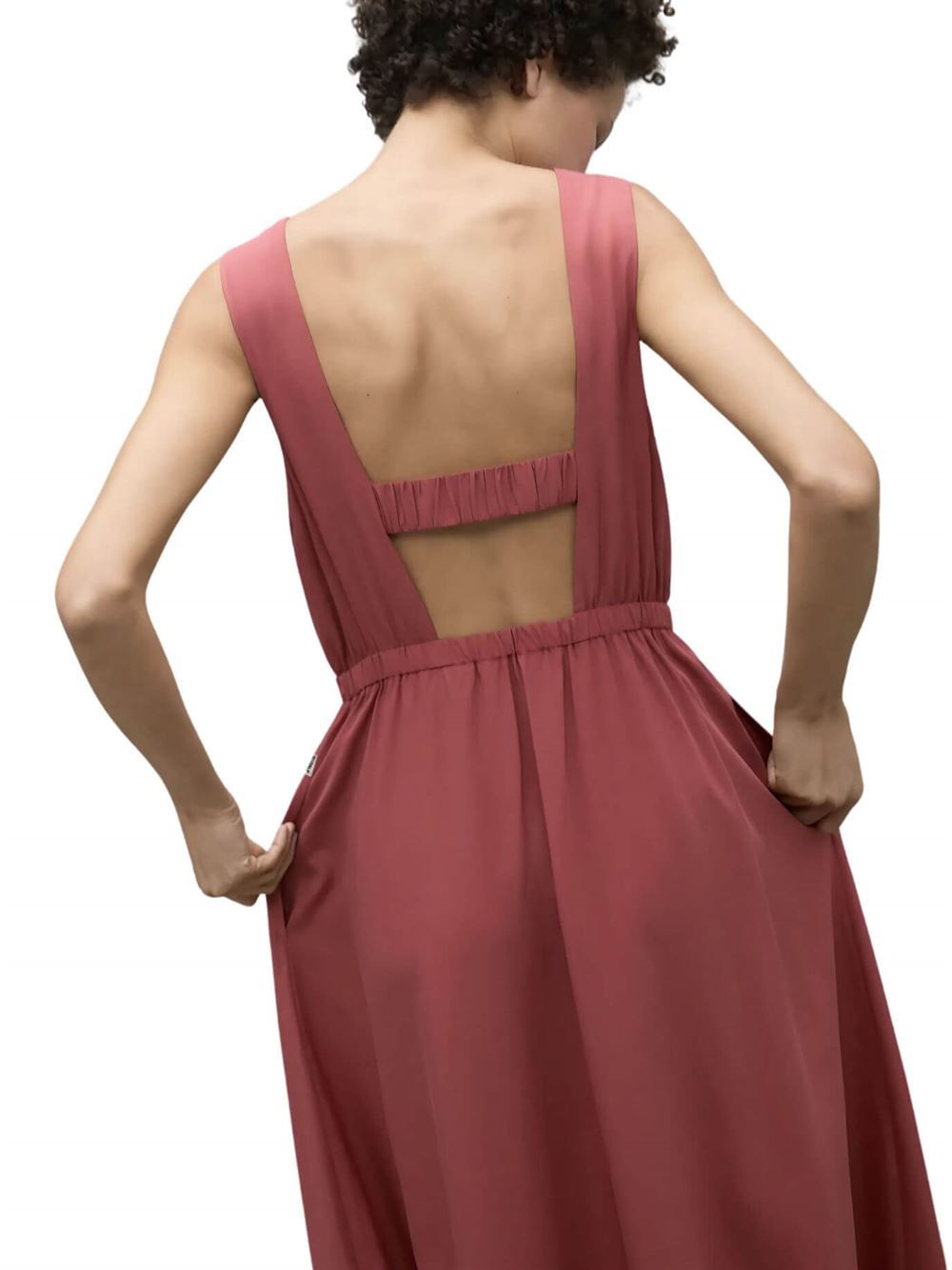 Ecoalf Karl Dress Red Detail