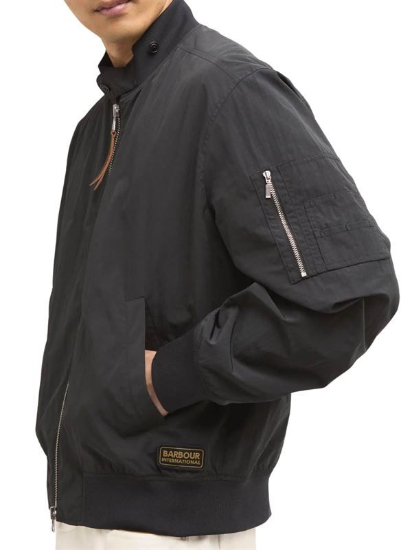 Barbour International Giacca Fenton Nero Lato