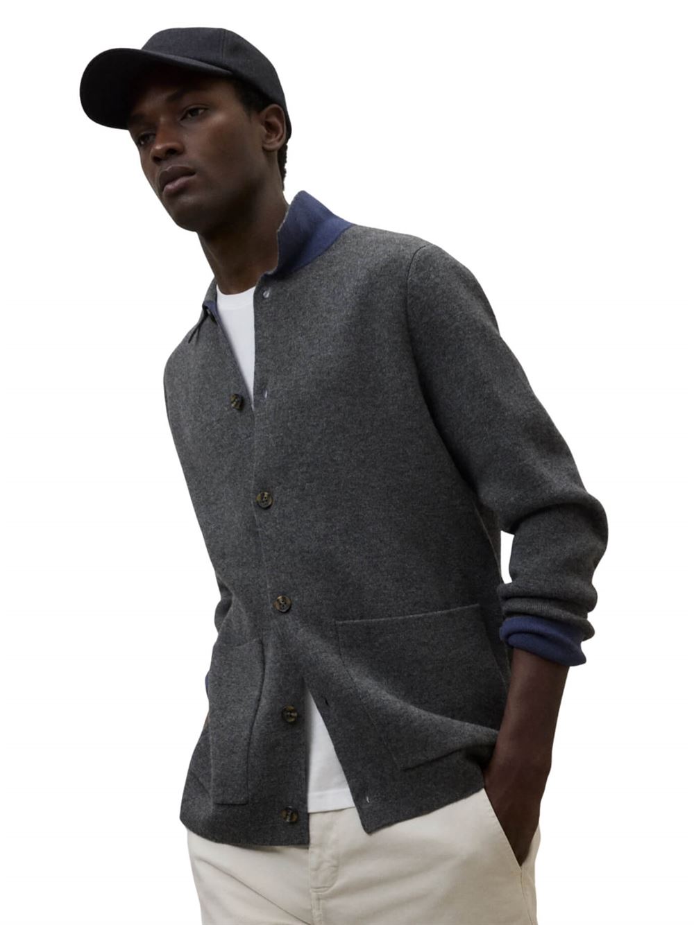 Ecoalf Moroto Knit Grey Melange Side