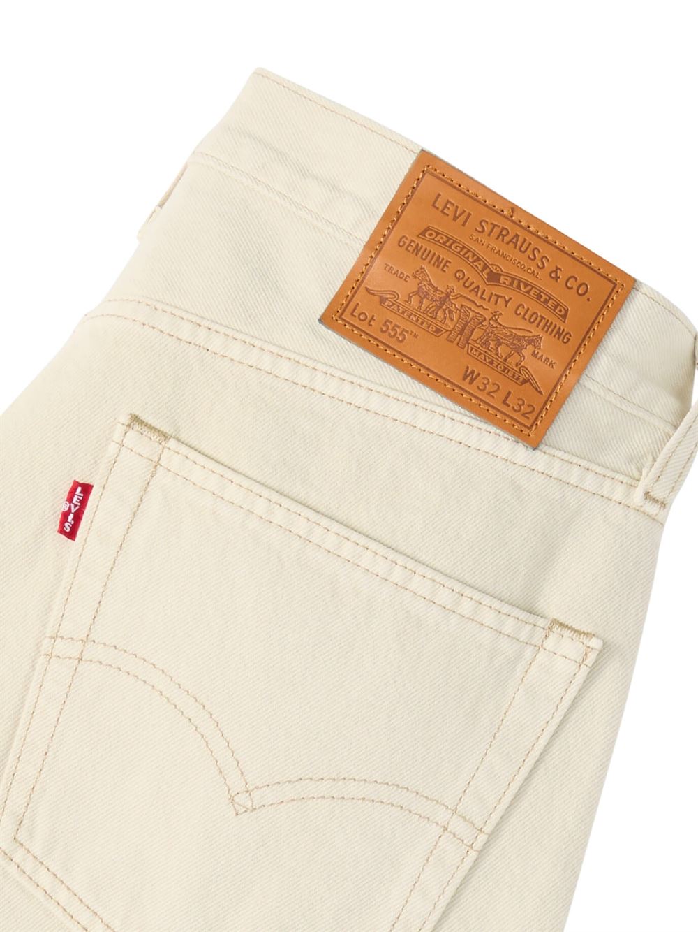 Levi’s Jeans 555™ Relaxed Straight Bianco Dreamy Stones Logo