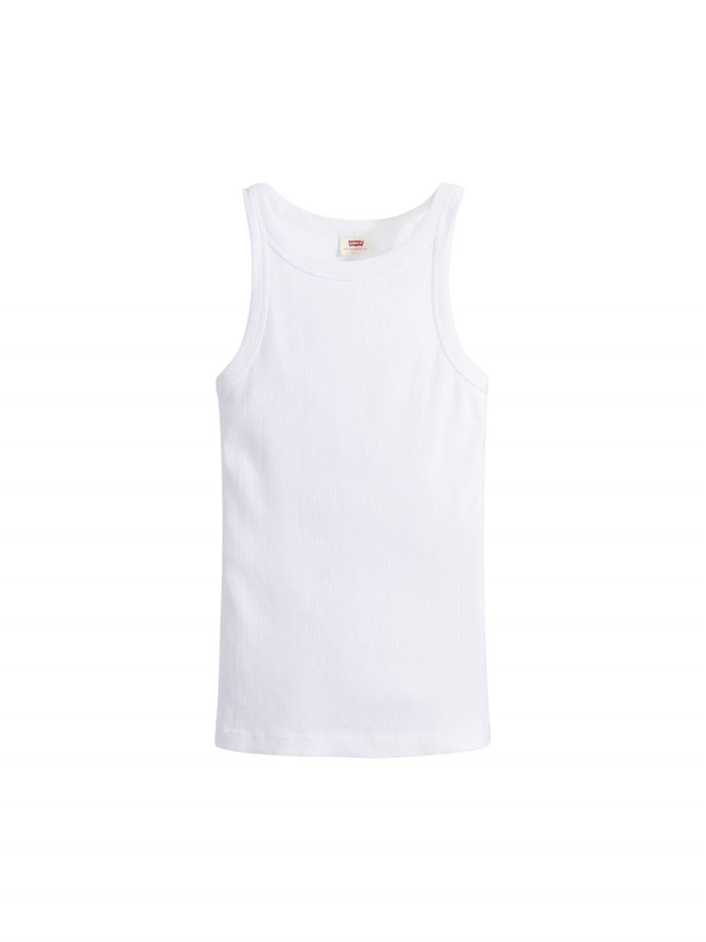 Levi's Canotta Essential Racer Tank Top Bianco