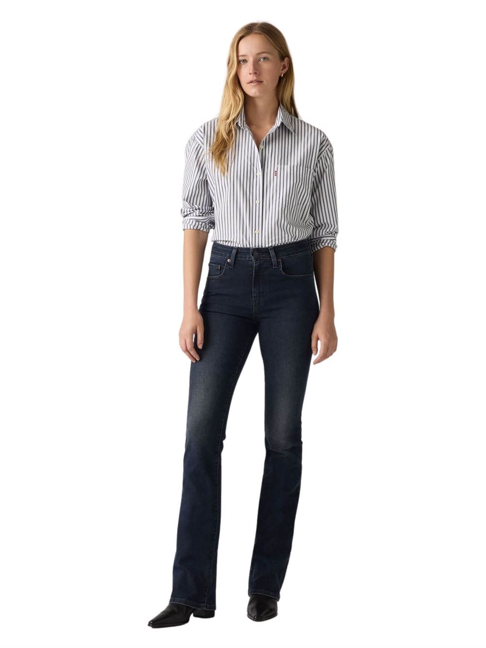 Levi's 725™ High Rise Bootcut Jeans Blue Stuck in the Sand Frontal