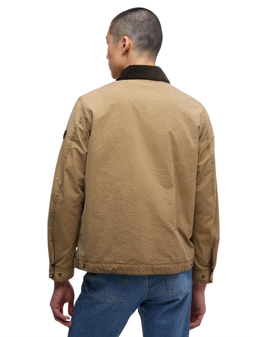 Barbour International Drifter Waxed Jacket Sand Back