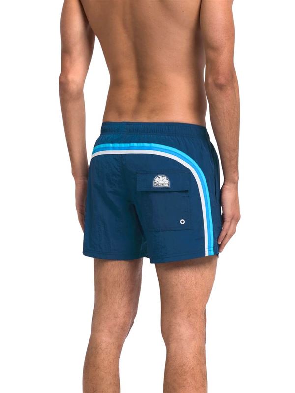 Sundek Crinkled Swim Trunks Storm Back