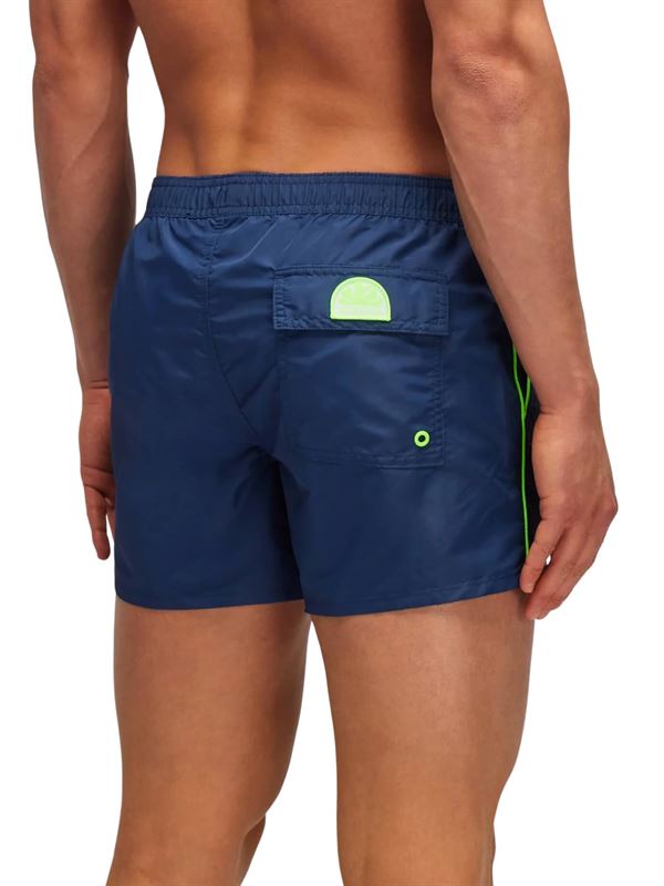 Sundek Costume da Bagno Corto Coltrane Blu Navy Retro
