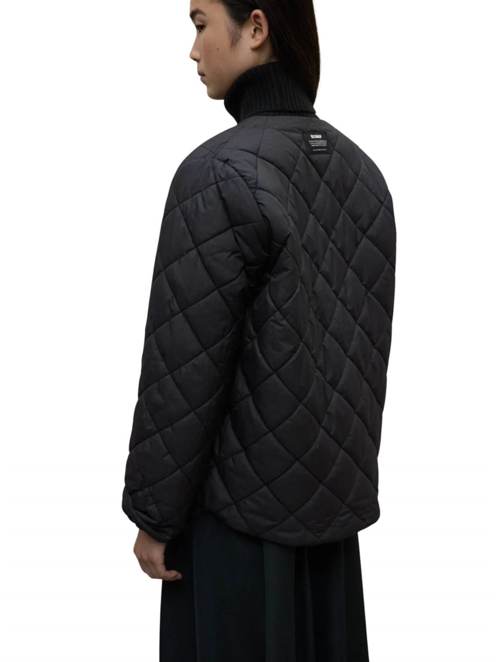 Ecoalf Giacca Reversibile Geres Nero Trapunta Retro