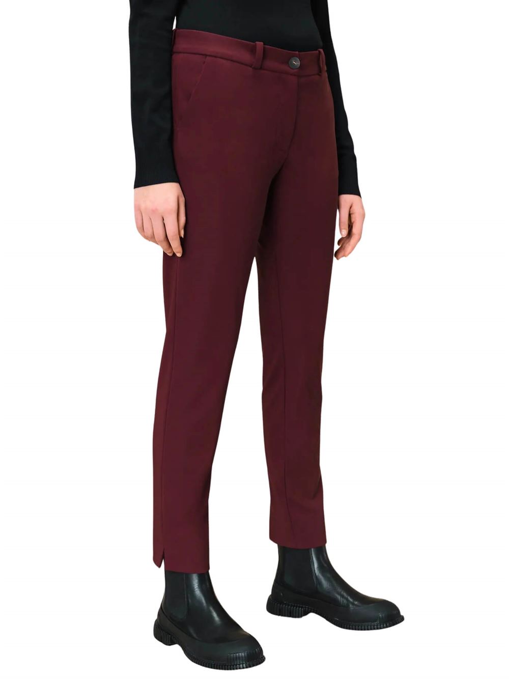 RRD Winter Chino Wom Pant Bordeaux Front