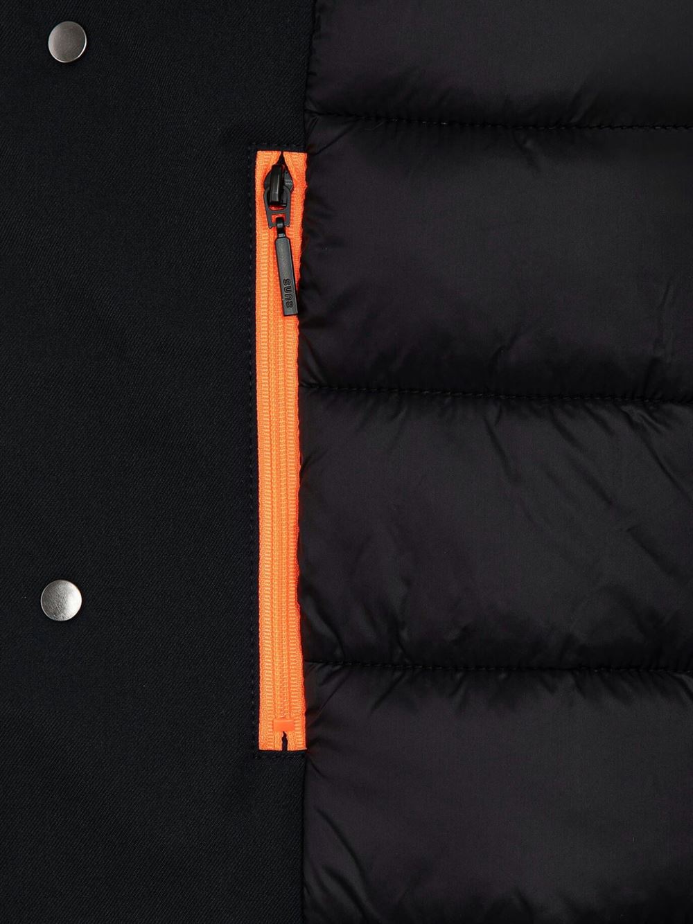 Suns Trench Christoph Wool Nero Dettaglio