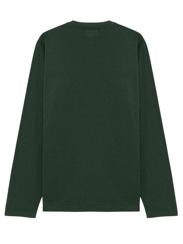 Roy Roger's T-shirt Pocket LS in Jersey Verde Retro