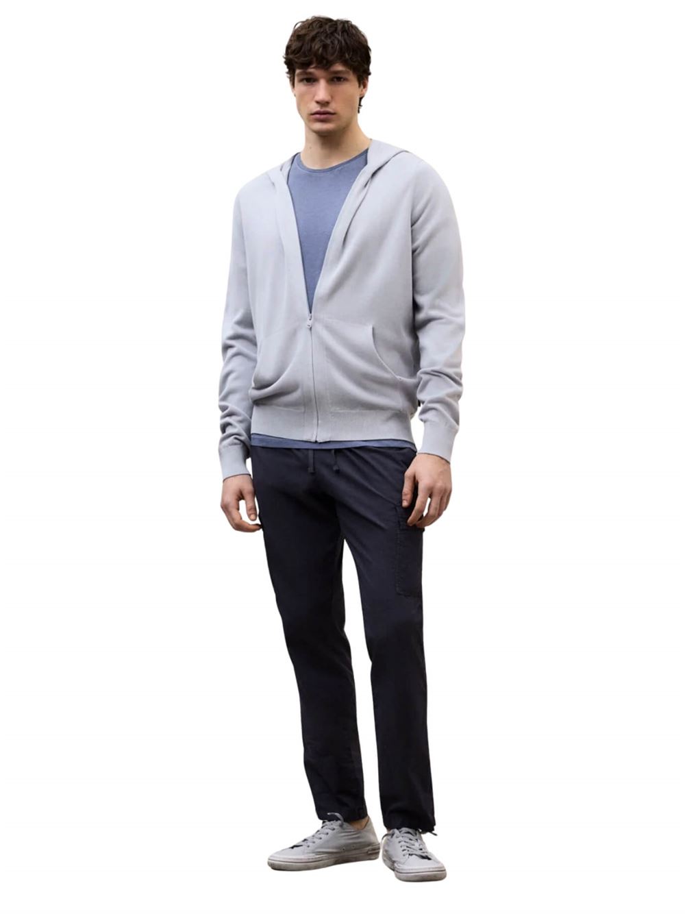 Ecoalf Maglione Kirkia Grigio Frontale Intera