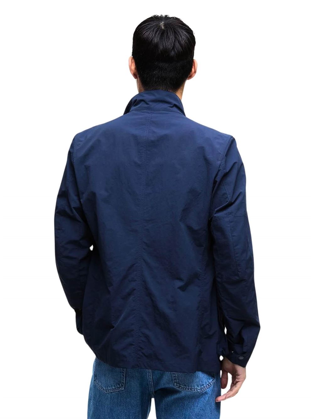 Barbour International Modern Duke Showerproof Jacket Navy Back