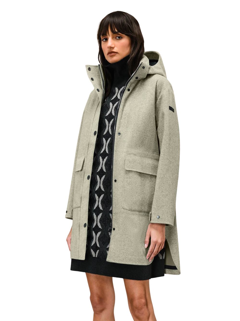 RRD Sesta Shell Parka Wom Jkt Taupe Front