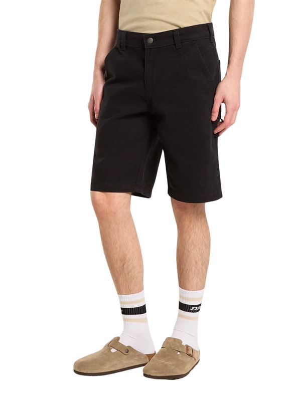 Dickies Shorts Carpenter in Canvas 11-Inch Nero Frontale