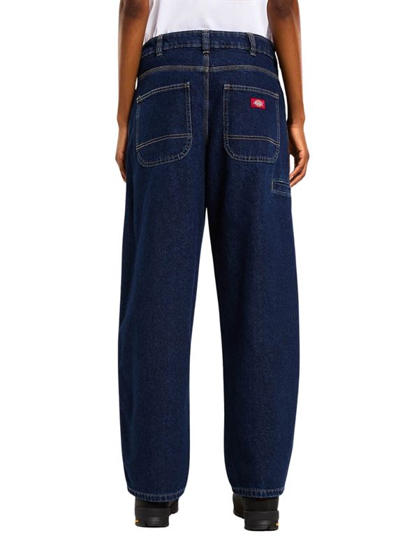 Dickies Jeans 957 Loose Tapered Blu Indigo Dettaglio Retro