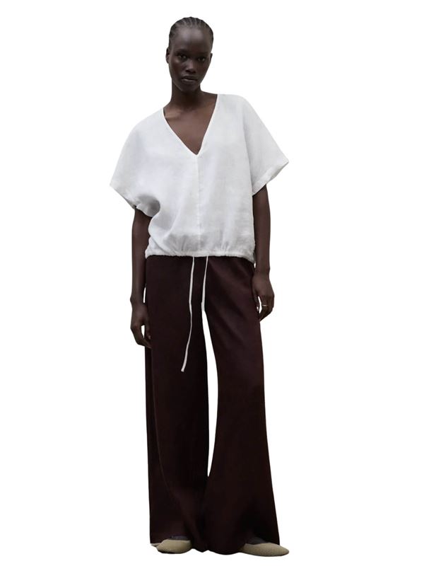 Ecoalf Camicia Dora Bianco Frontale Intera