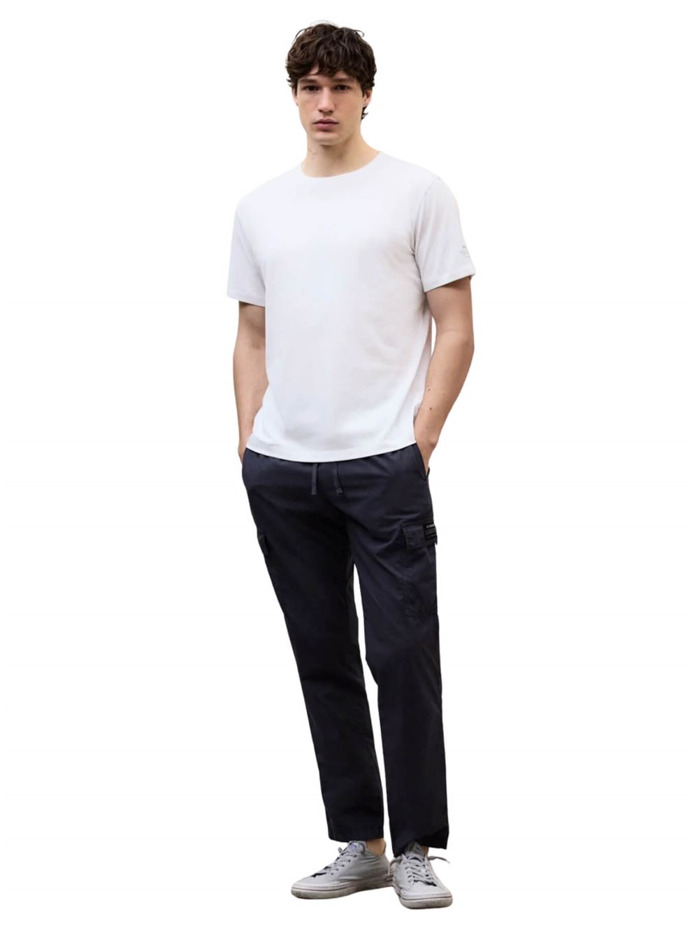 Ecoalf T-shirt Flam Bianco Frontale Intera