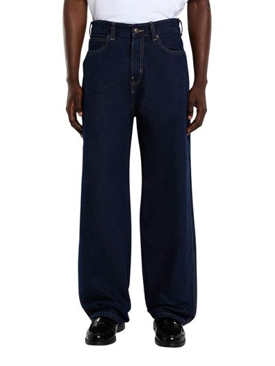 Dickies Jeans 958 Baggy Tapered Work Blu Lavato Frontale