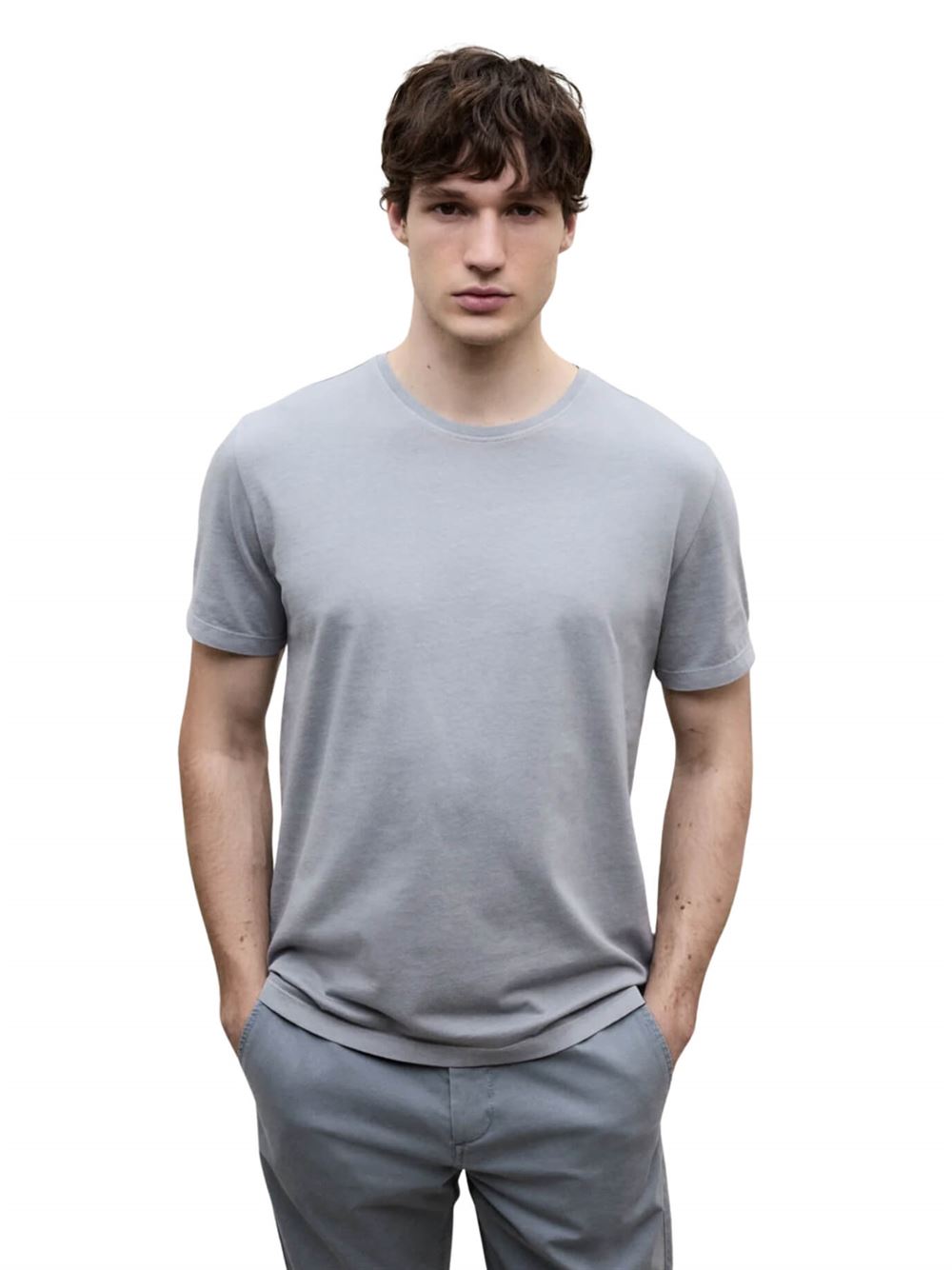 Ecoalf T-shirt Vent Grigio Frontale