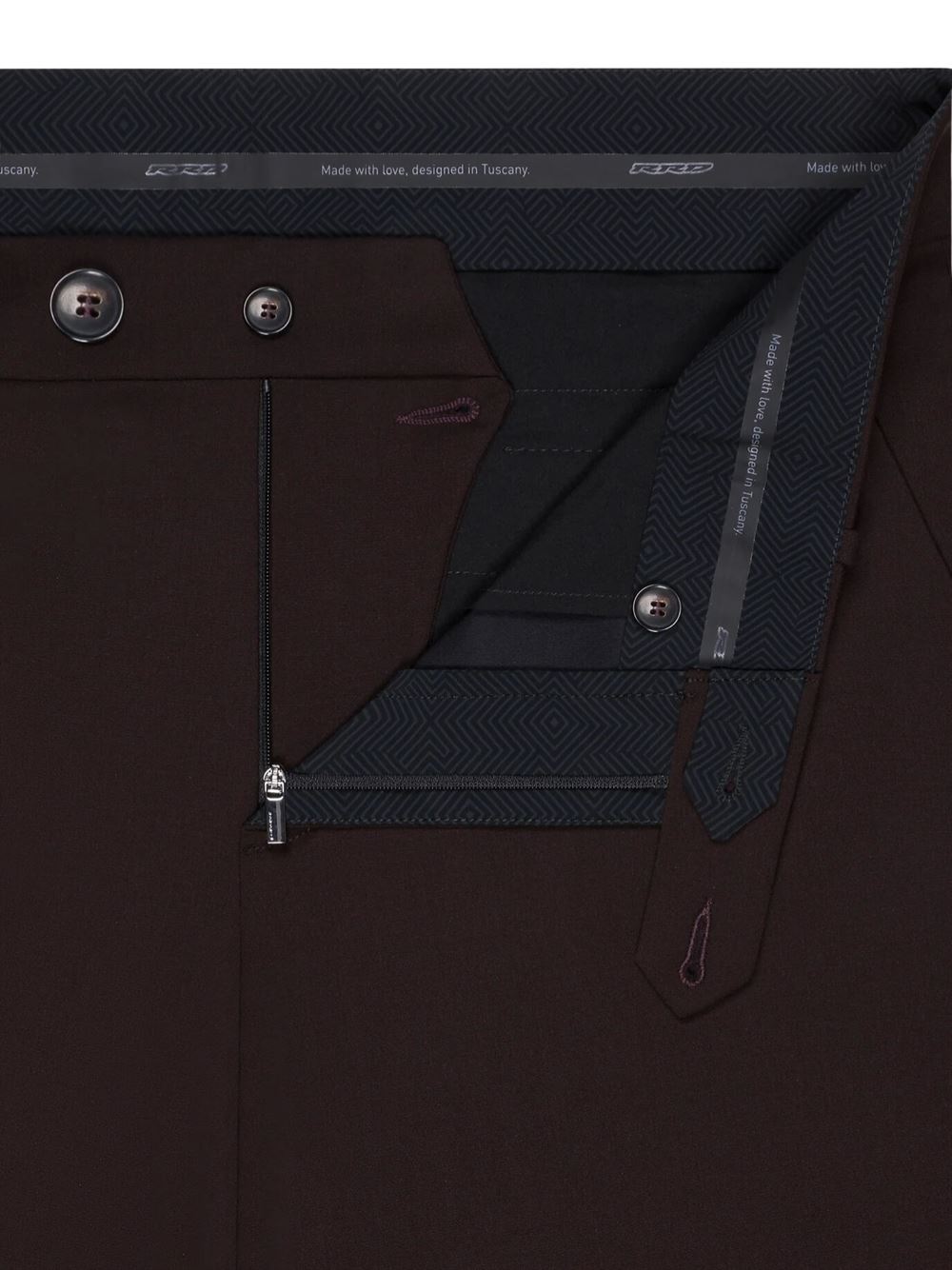 RRD Terzitel Chino Pant Bordeaux Detail