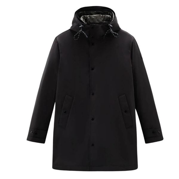 Woolrich Cappotto 3 in 1 con giacca trapuntata removibile Stretch 3IN1 Padded Coat  black S