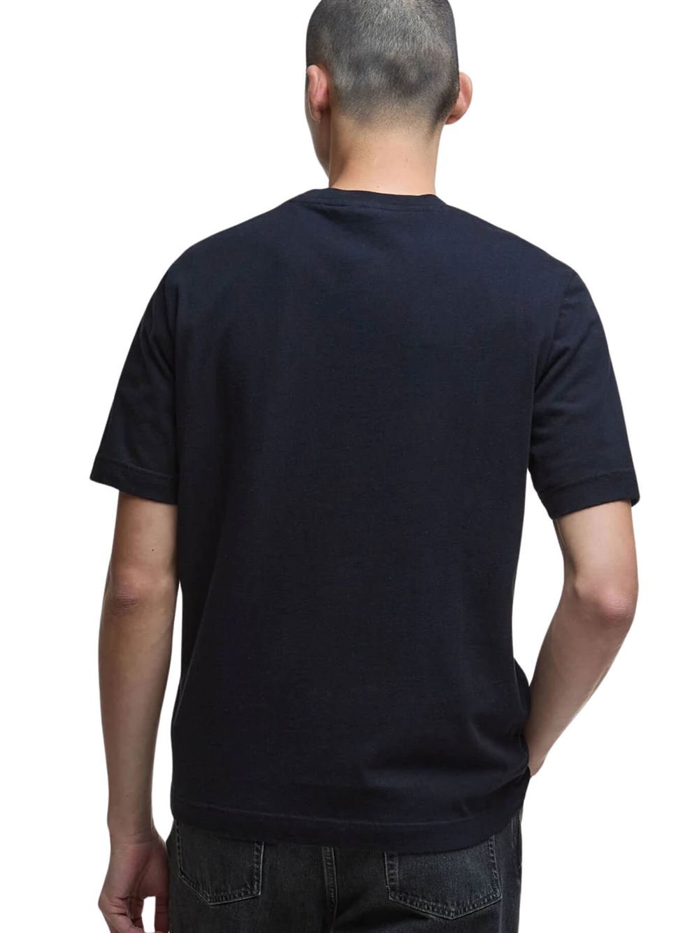 Barbour International T-shirt Carlisle Nero Retro