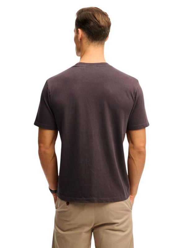 Superdry T-shirt Micro Logo Grigio Ardesia Scuro Retro