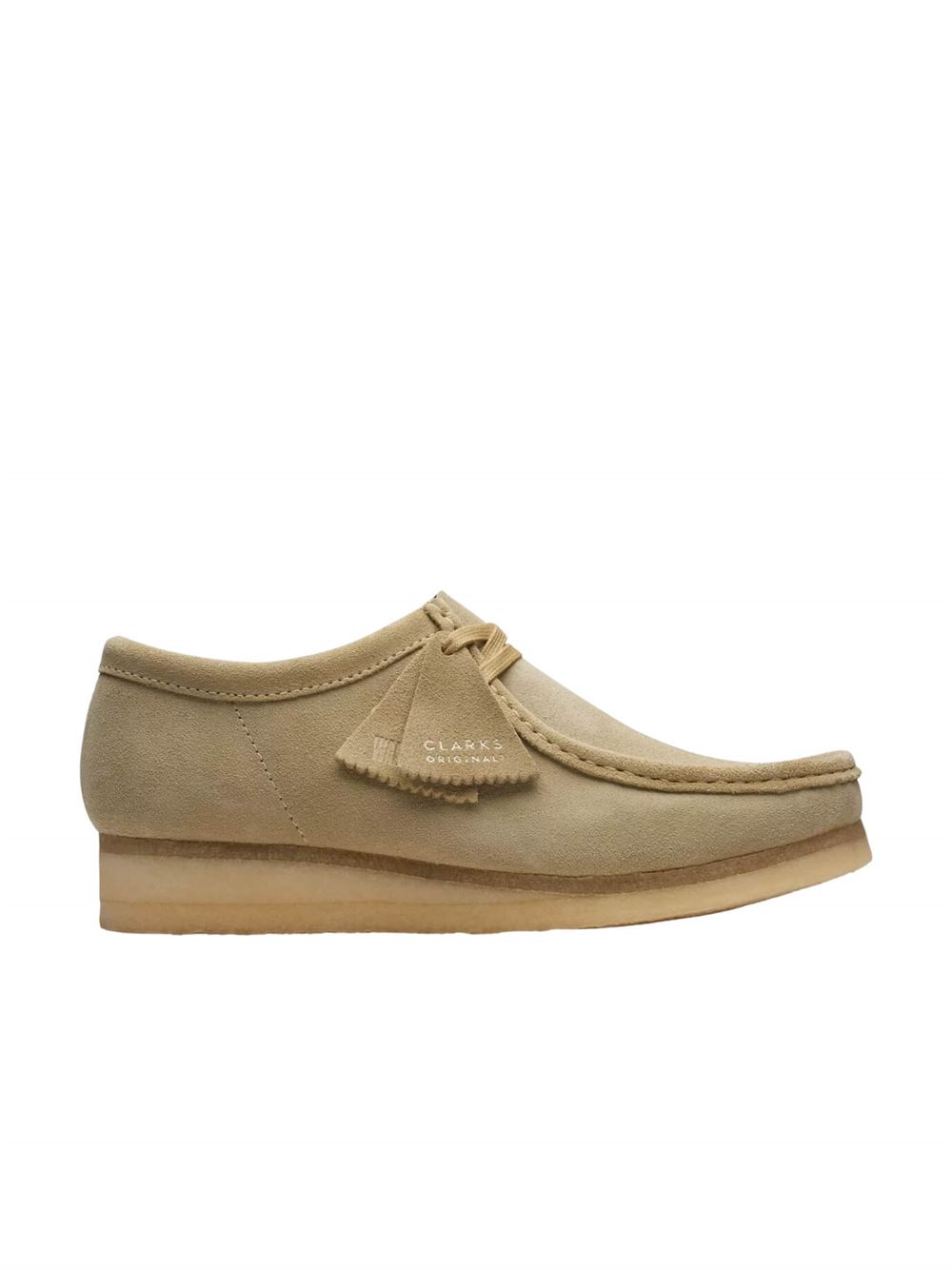 Clarks Scarpe Uomo Wallabee Acero Lato Destro
