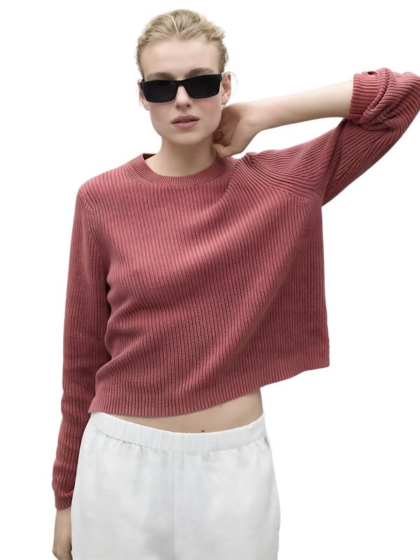 Ecoalf Maglia Inga Rosso Frontale