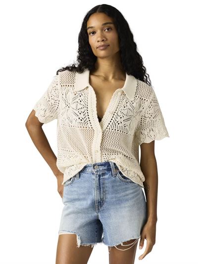Levi's Camicia Susanna Floral Crochet Airone Frontale