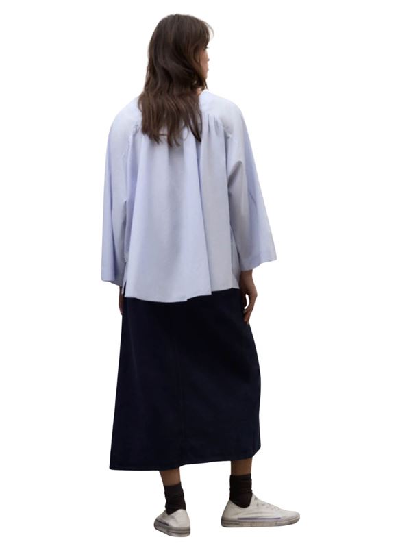 Ecoalf Camicia Pia Blu Cielo Retro