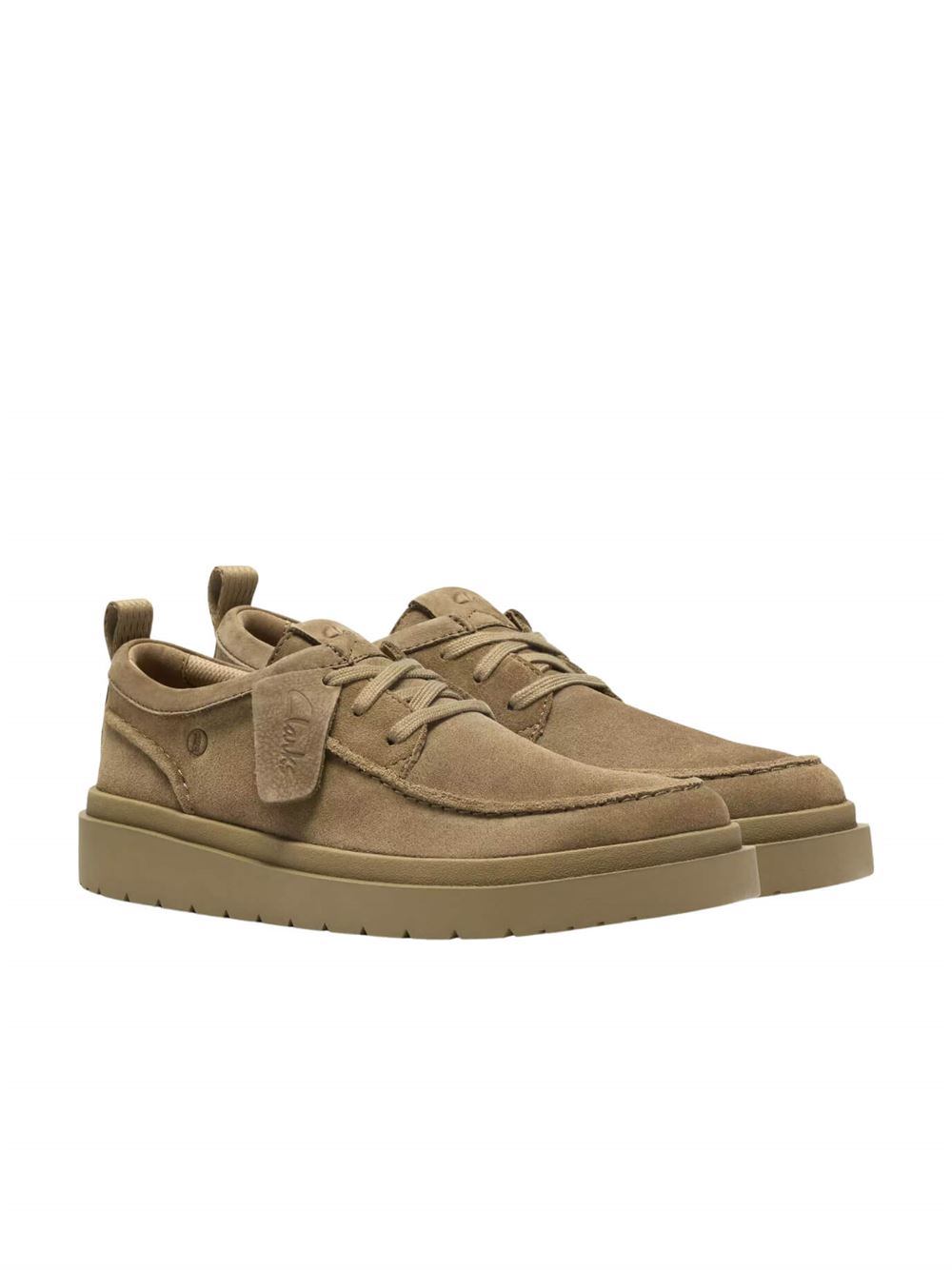 Clarks Scarpe Polden Moc Dark Sand