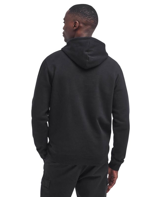 Barbour International Felpa Small Logo Hoodie Nero Retro