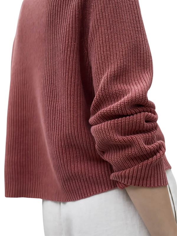 Ecoalf Maglia Inga Rosso Dettaglio