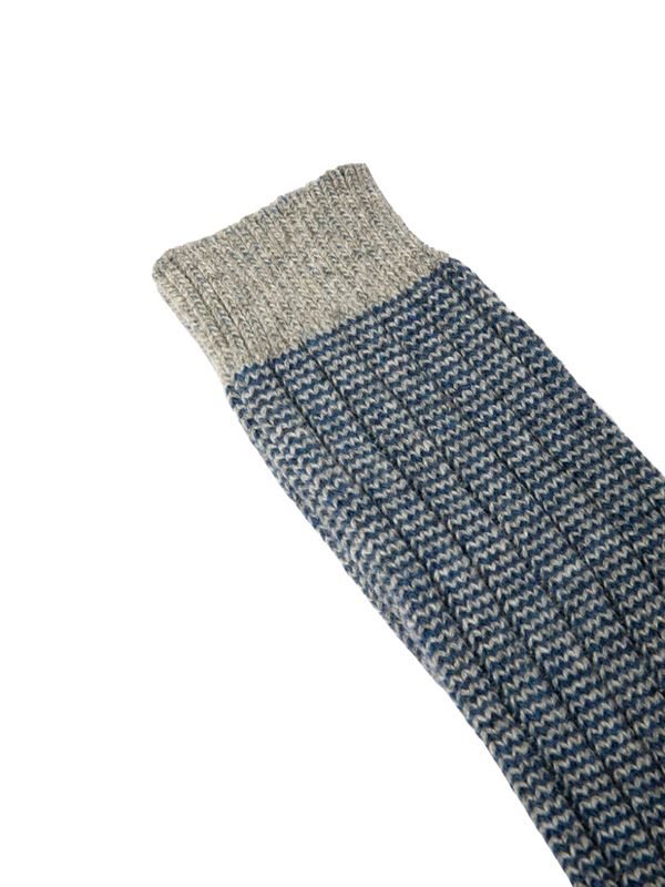 Ecoalf Bicolor Socks Light Grey Detail