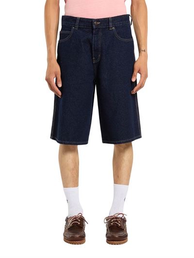 Dickies Shorts 958 13-Inch Loose Blu Denim Lavato Frontale