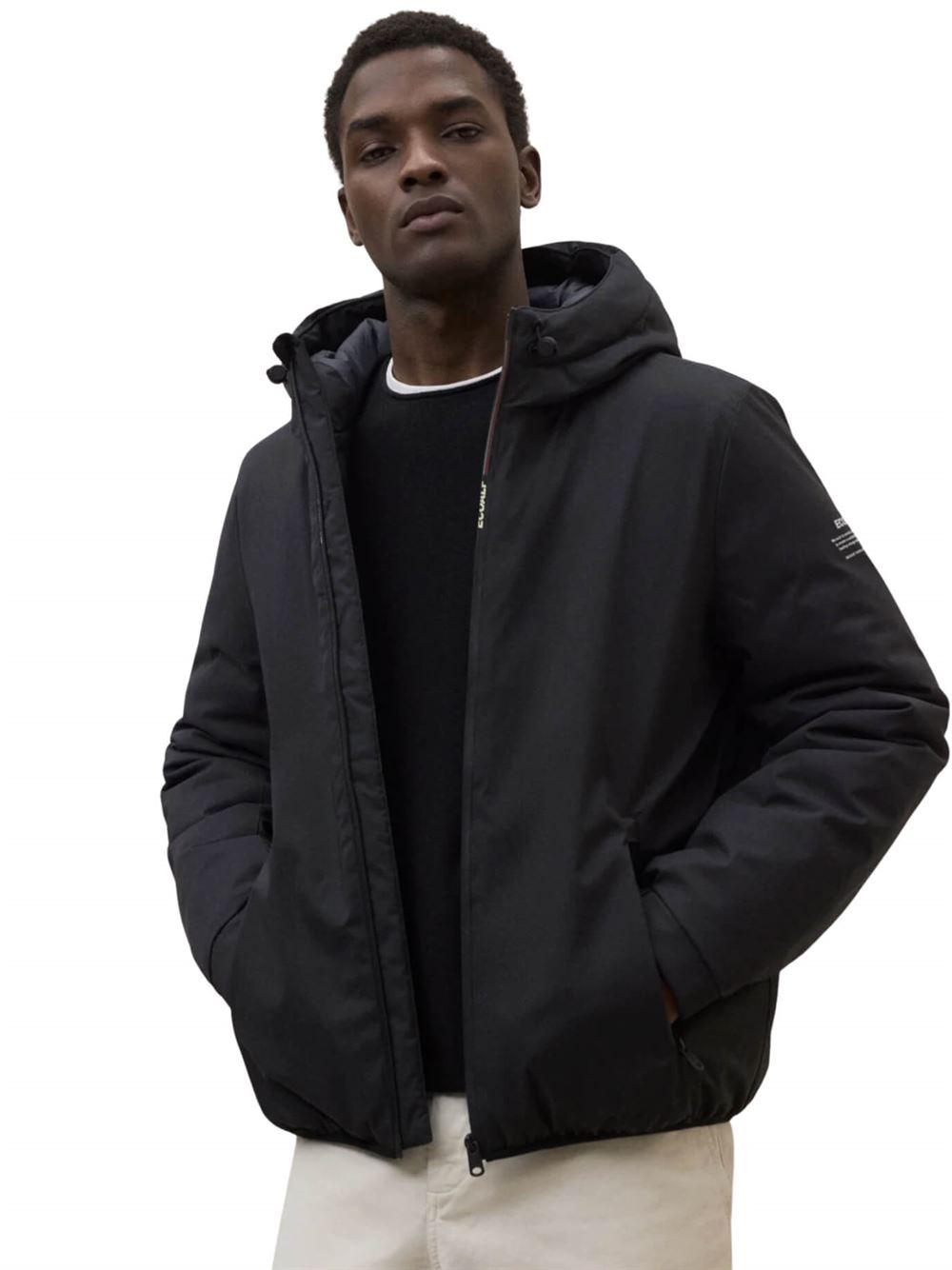 Ecoalf Cartes Jacket Black Front