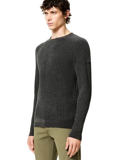 RRD Maglia Velvet Rave Round Knit Verde Bosco Frontale