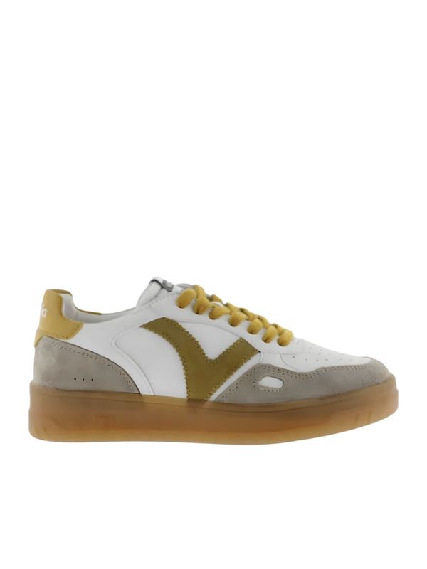 Victoria Sneakers Unisex Seul Effetto Pelle e Crosta di Cuoio Mostarda Lato Destro