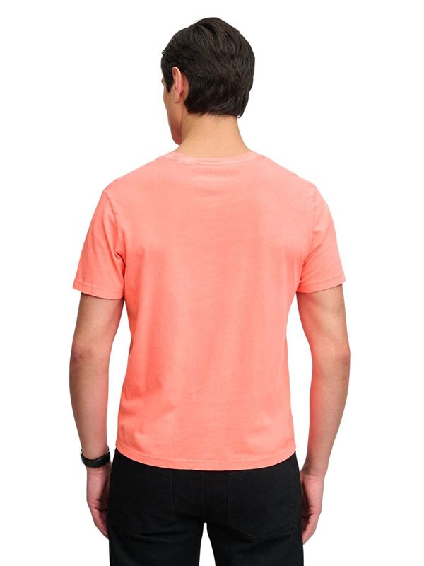 Superdry T-shirt Essential Neon Classica Arancione Fiamma Retro