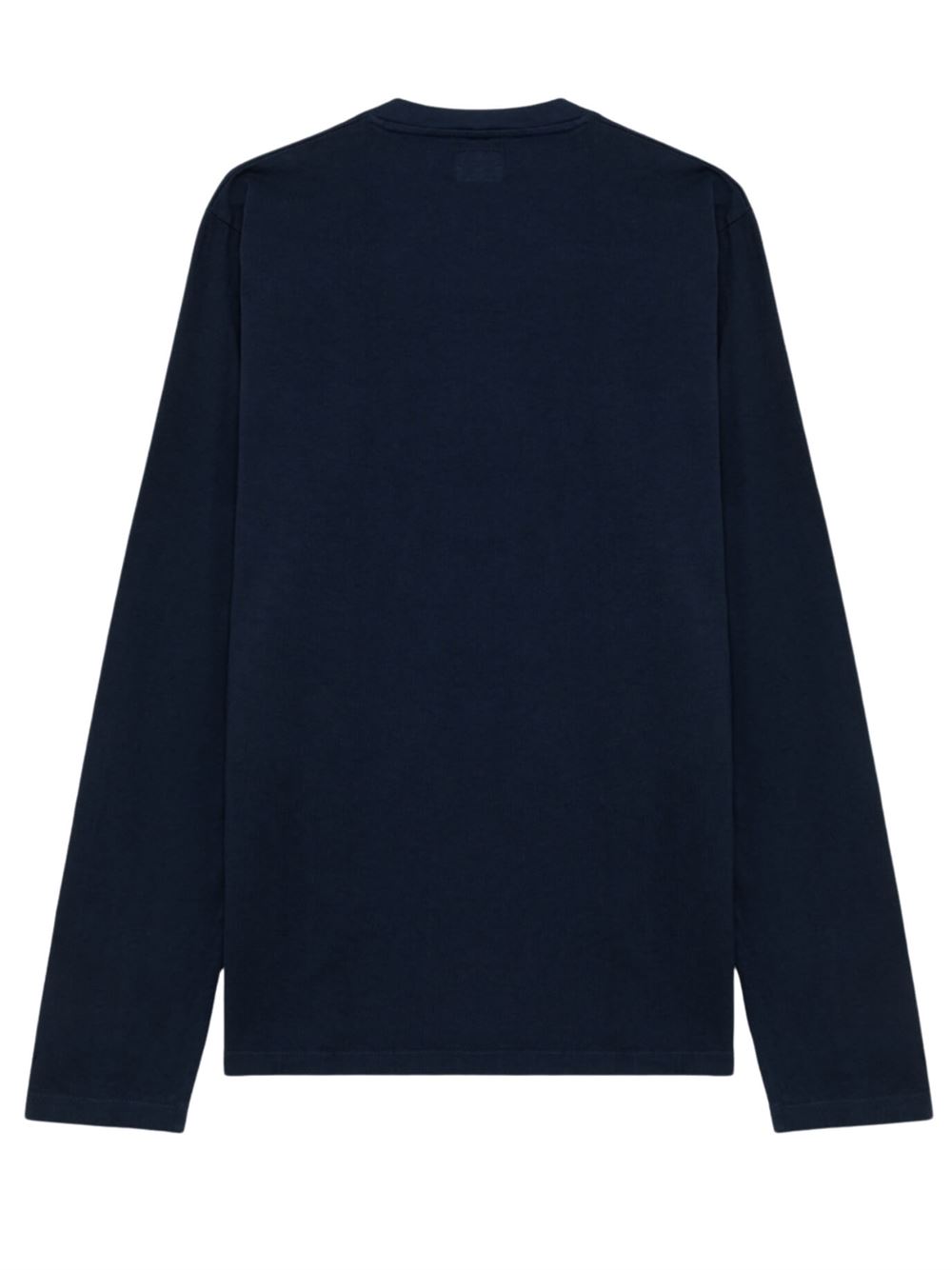 Roy Roger's T-shirt Pocket LS in Jersey Blu Navy Retro