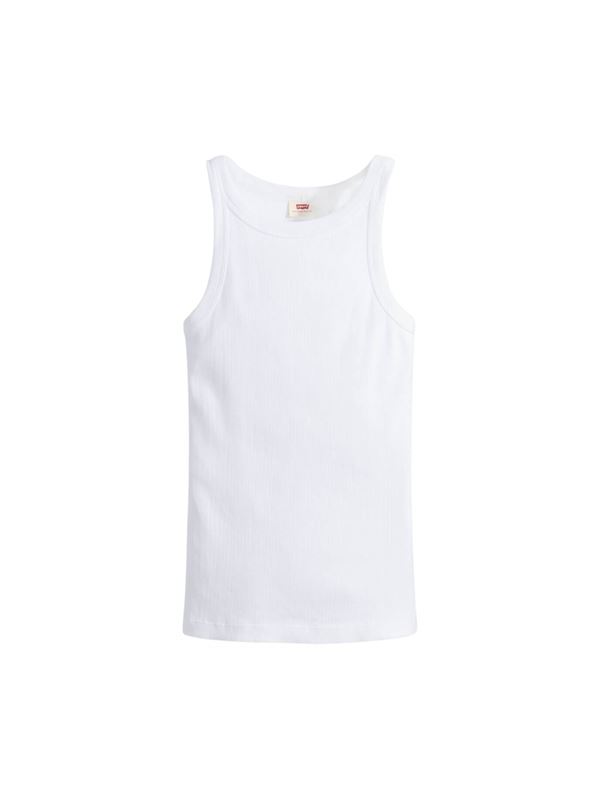 Levi's Canotta Essential Racer Tank Top Bianco