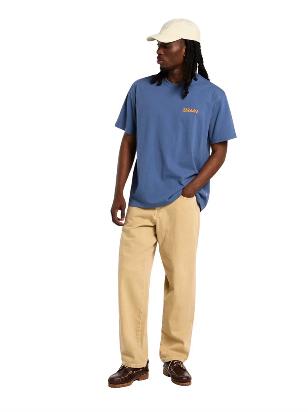 Dickies T-shirt Wellsville Blu Frontale Intera