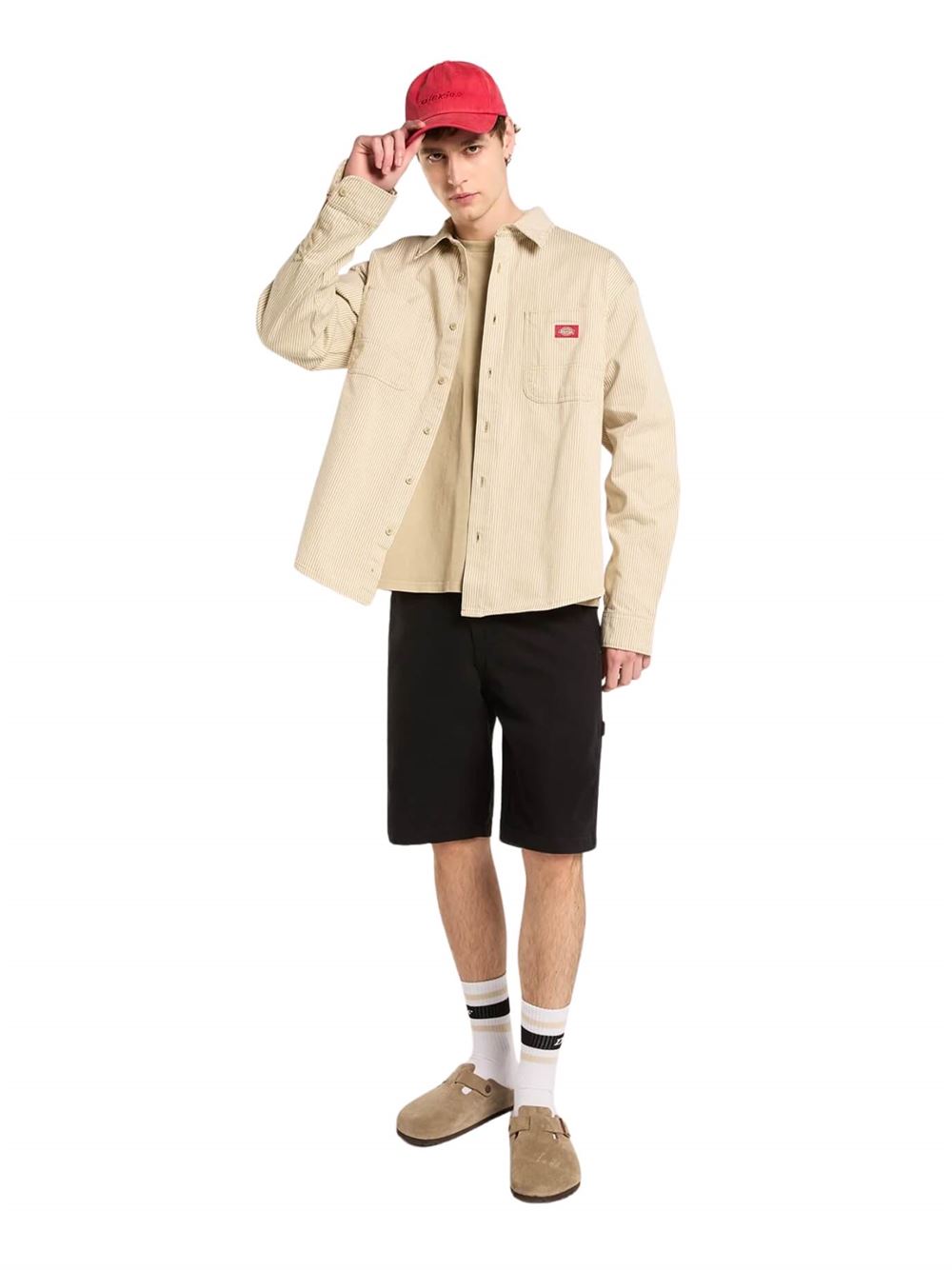 Dickies Shorts Carpenter in Canvas 11-Inch Nero Frontale Intera