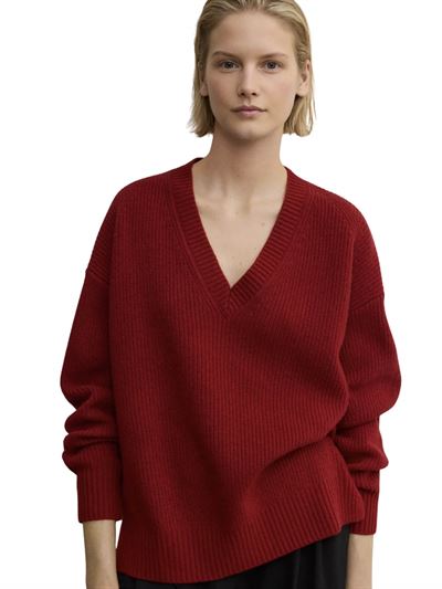 Ecoalf Maglione Azalea Rosso Frontale