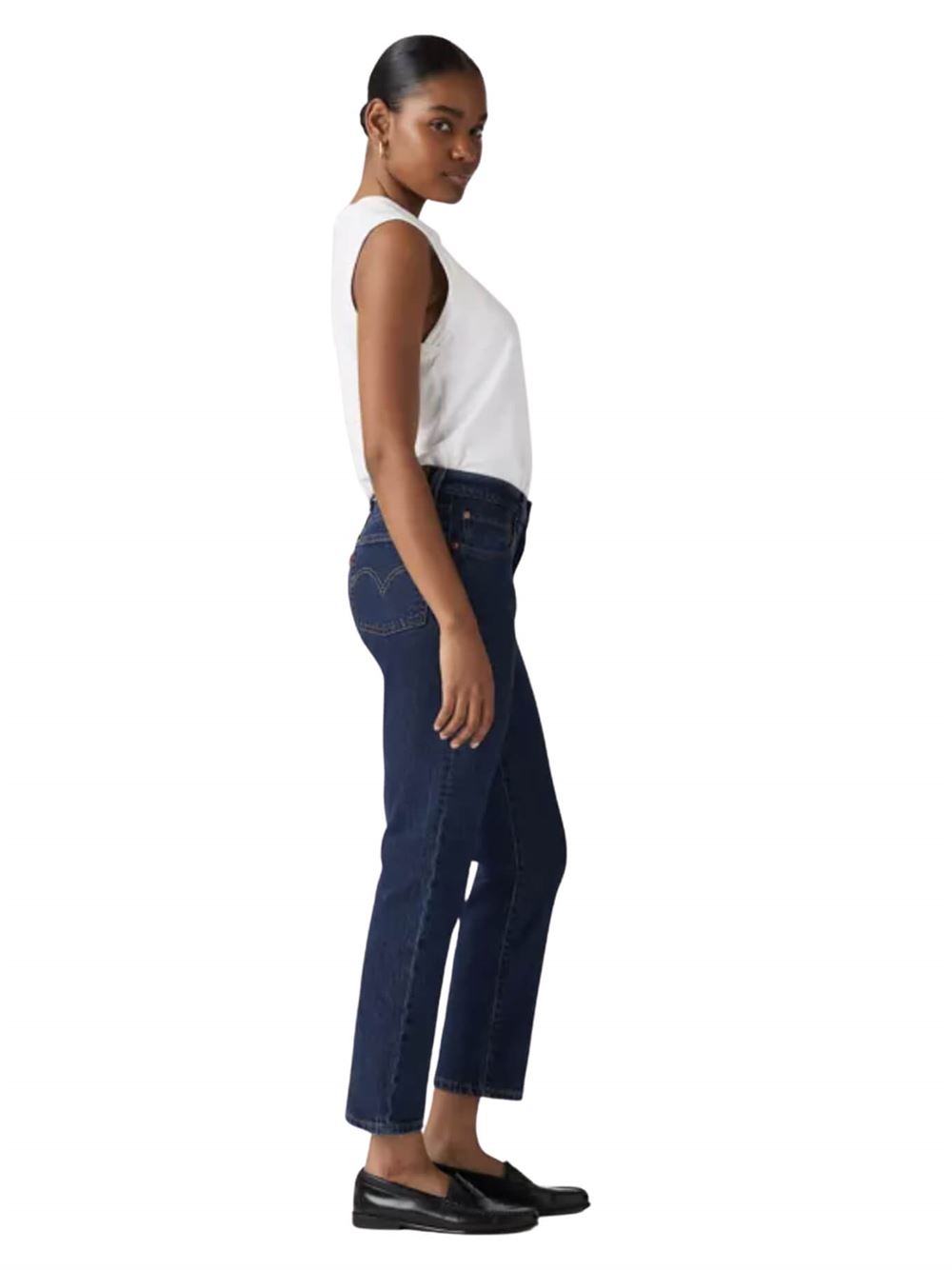 Levi's 501® Crop Jeans Salsa Stonewash Blue Side
